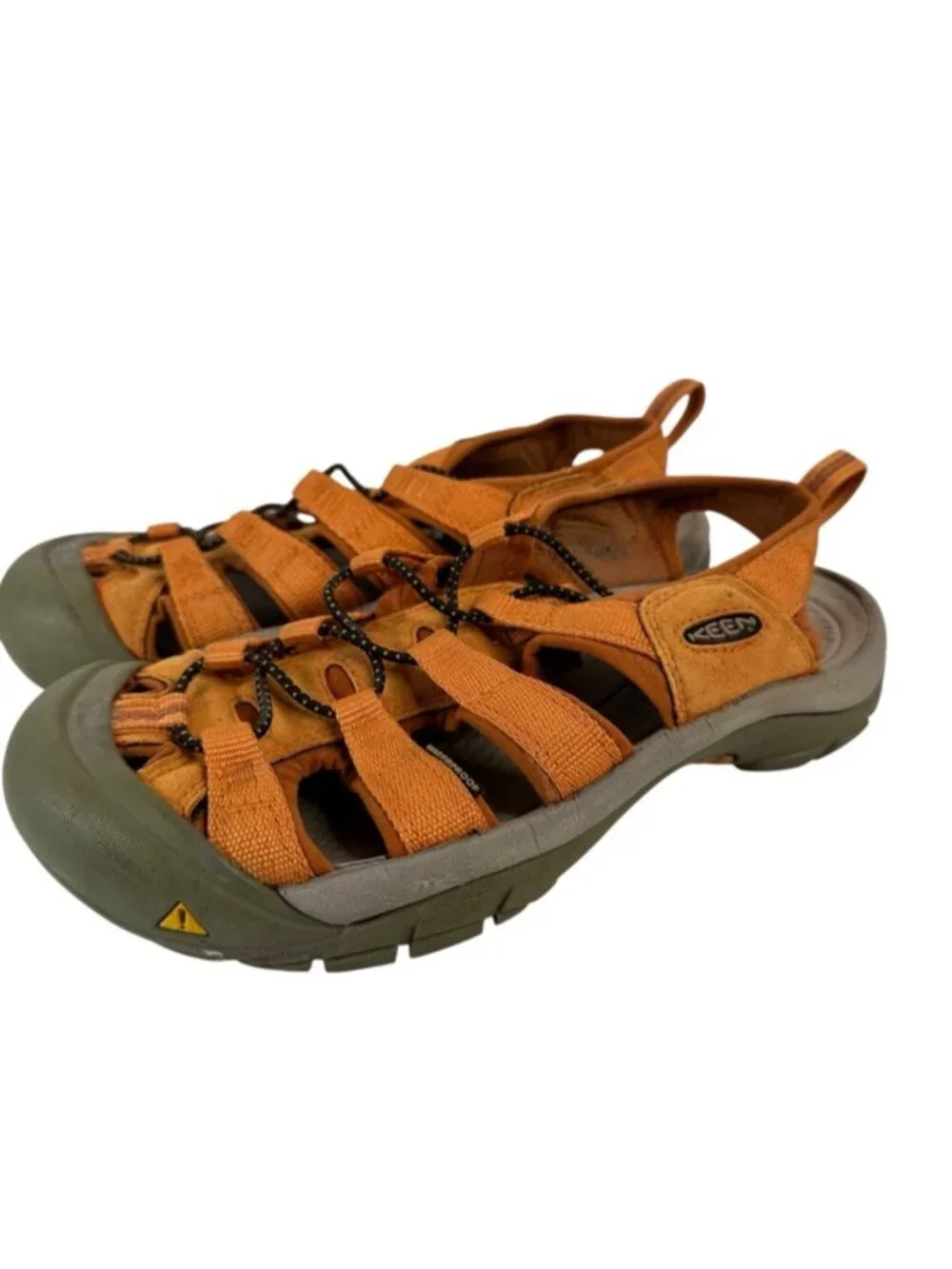 KEEN Newport H2 Hybrid Water Hiking Closed Toe Sandals Orange Women's 8
